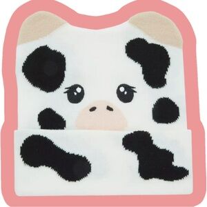 Kawaii Cow Face Beanie
